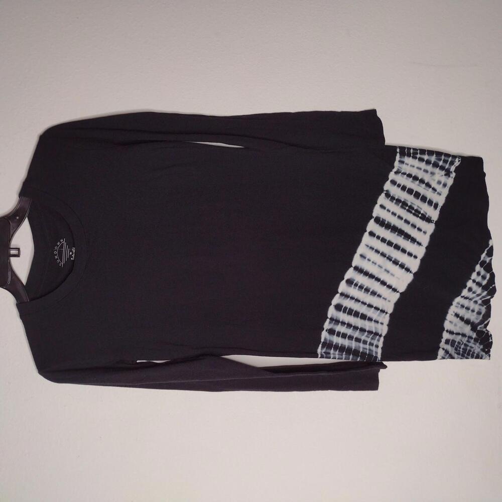 NWT Sundown by Splendid Women's Black/Tie-Dye Dress Size Small